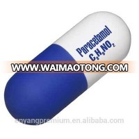 Customized pill shaped stress ball antistress reliver toys