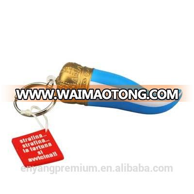 Chili shaped PU stress ball with keychain promotion gifts