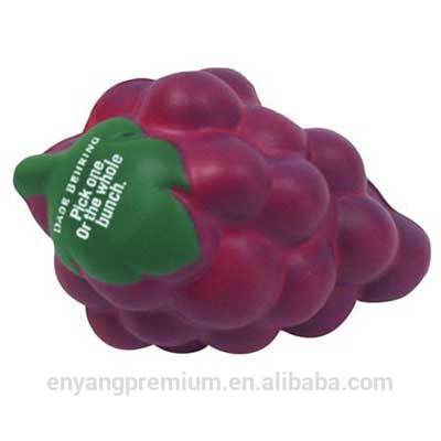 squeeze grape ball PU stress ball slow rising squishy fruit promotion gift