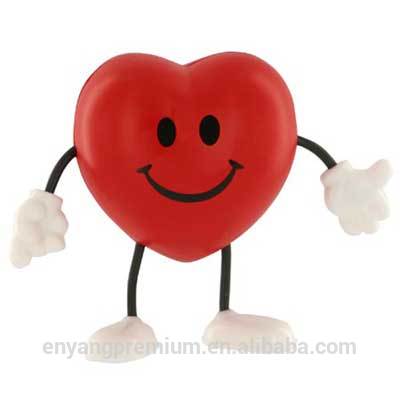 2018 New Product Cheapest Heart shaped PU Stress Ball Valentine's Day promotion gift antistress toys